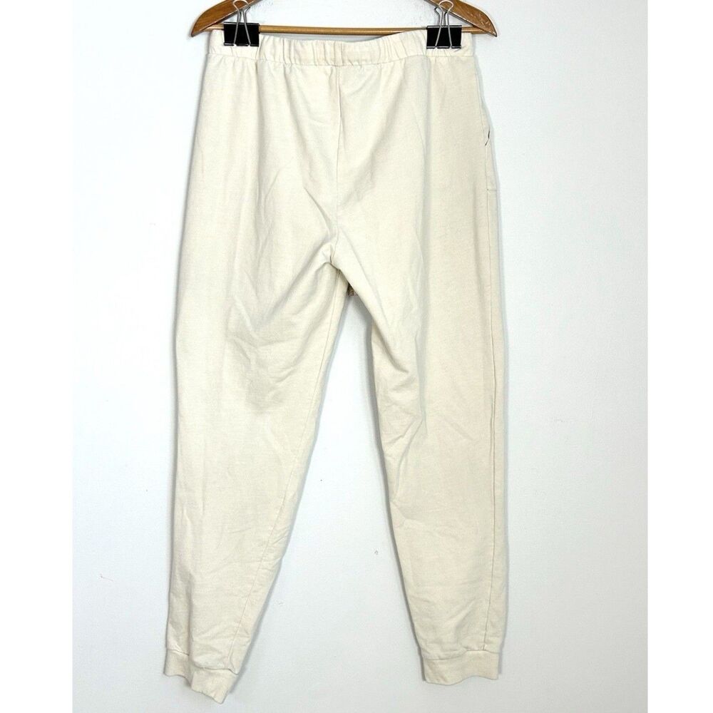 Keith Haring Graphic Jogger Sweatpants Cream Drawstring Art Print Size M - Picture 2 of 9